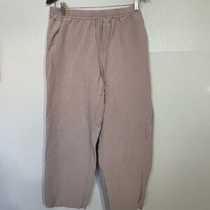 H&M Women’s Capri Linen Boho Blend Casual Pants in Light Brown size medium
